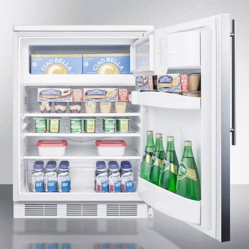 Summit Refrigerators Accucold 24" Wide Refrigerator-Freezer CT66LWSSHV