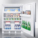 Summit Refrigerators Accucold 24" Wide Refrigerator-Freezer CT66LWSSHV