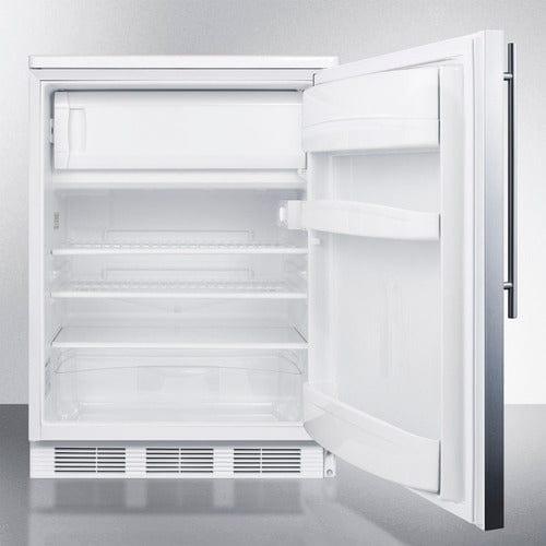 Summit Refrigerators Accucold 24" Wide Refrigerator-Freezer CT66LWSSHV