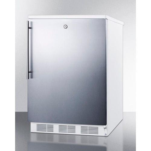 Summit Refrigerators Accucold 24" Wide Refrigerator-Freezer CT66LWSSHV