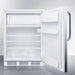 Summit Refrigerators Accucold 24" Wide Refrigerator-Freezer CT66LWSSTB