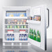Summit Refrigerators Accucold 24" Wide Refrigerator-Freezer CT66LWSSTB