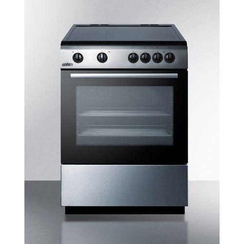 Summit Electric Range/Stove Accucold 24&quot; Wide Smooth Top Electric Range CLRE24