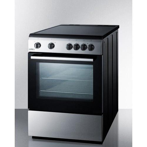 Summit Electric Range/Stove Accucold 24&quot; Wide Smooth Top Electric Range CLRE24