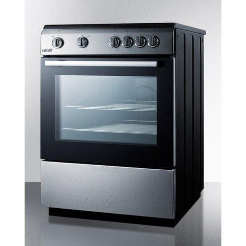 Summit Electric Range/Stove Accucold 24&quot; Wide Smooth Top Electric Range CLRE24