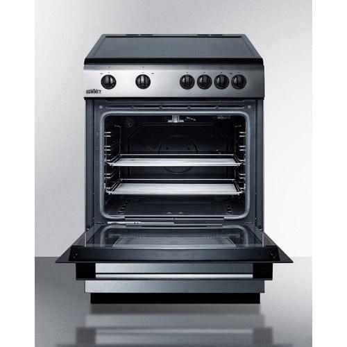 Summit Electric Range/Stove Accucold 24&quot; Wide Smooth Top Electric Range CLRE24