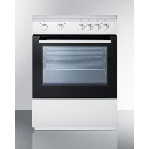 Summit Electric Range/Stove Accucold 24&quot; Wide Smooth Top Electric Range CLRE24WH