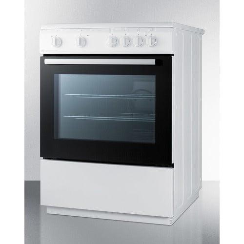 Summit Electric Range/Stove Accucold 24&quot; Wide Smooth Top Electric Range CLRE24WH