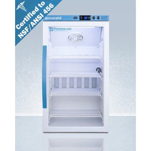 Summit Refrigerators Accucold 3 Cu.Ft. Counter Height Vaccine Refrigerator, Certified to NSF/ANSI 456 Vaccine Storage Standard ARG3PV456