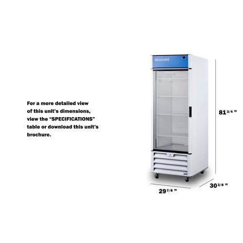 Summit Refrigerators Accucold 30" Wide Healthcare Freezer AFG26MLLH