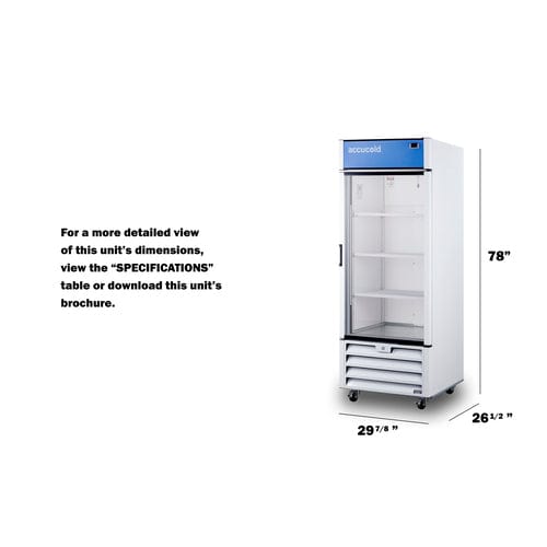Summit Refrigerators Accucold 30" Wide Healthcare Refrigerator ACR1818