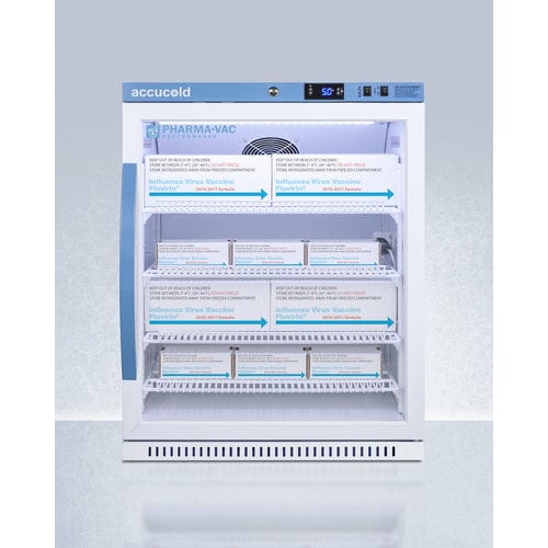 Summit Refrigerators Accucold 6 Cu.Ft. ADA Height Vaccine Refrigerator, Certified to NSF/ANSI 456 Vaccine Storage Standard ARG61PVBIADA456