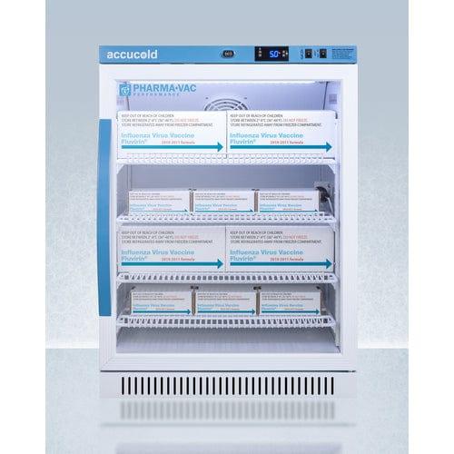 Summit Refrigerators Accucold 6 Cu.Ft. ADA Height Vaccine Refrigerator, Certified to NSF/ANSI 456 Vaccine Storage Standard ARG6PV456