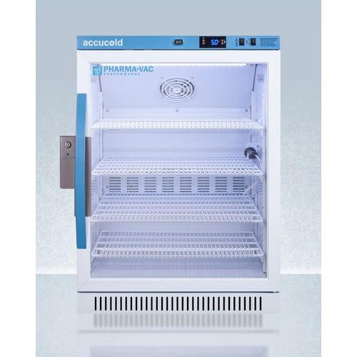 Summit Refrigerators Accucold 6 Cu.Ft. ADA Height Vaccine Refrigerator, Certified to NSF/ANSI 456 Vaccine Storage Standard ARG6PV456