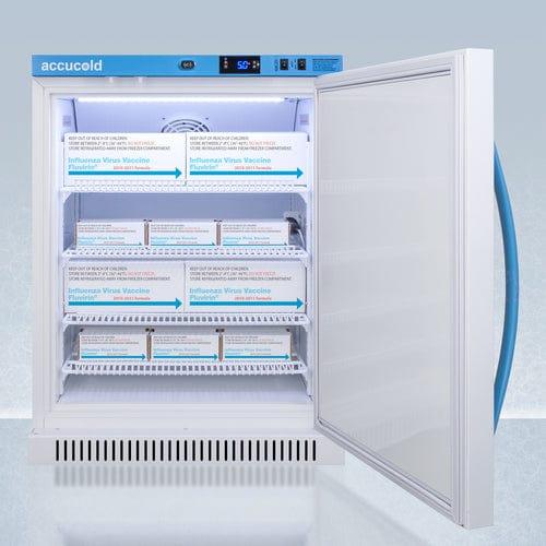 Summit Laboratory Freezers Accucold 6 Cu.Ft. ADA Height Vaccine Refrigerator, Certified to NSF/ANSI 456 Vaccine Storage Standard ARS6PV456