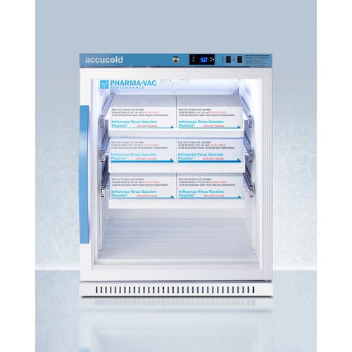 Summit Refrigerators Accucold 6 Cu.Ft. ADA Height Vaccine Refrigerator, with Removable Drawers ARG61PVBIADADR