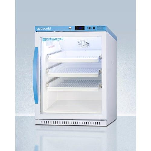 Summit Refrigerators Accucold 6 Cu.Ft. ADA Height Vaccine Refrigerator, with Removable Drawers ARG61PVBIADADR