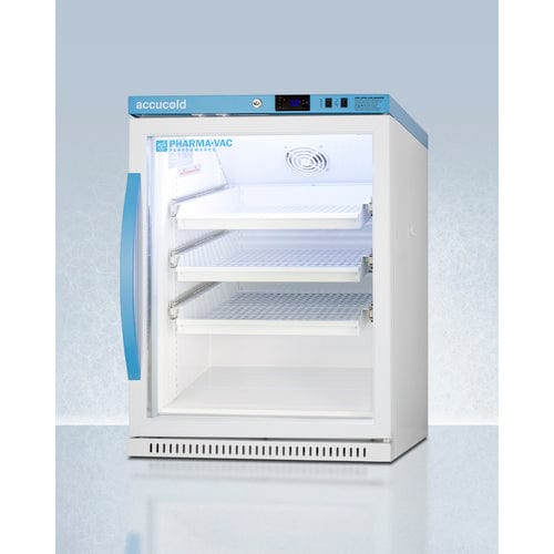 Summit Refrigerators Accucold 6 Cu.Ft. ADA Height Vaccine Refrigerator with Removable Drawers ARG6PVDR