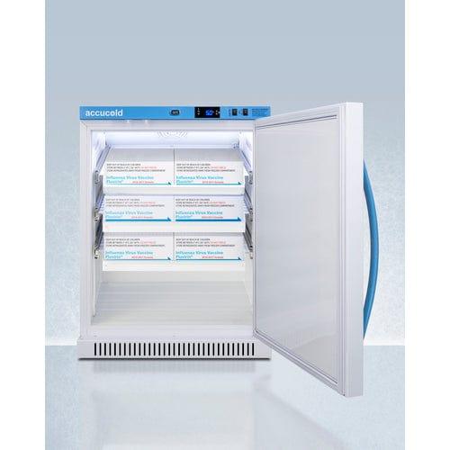 Summit Refrigerators Accucold 6 Cu.Ft. ADA Height Vaccine Refrigerator with Removable Drawers ARS6PVDR