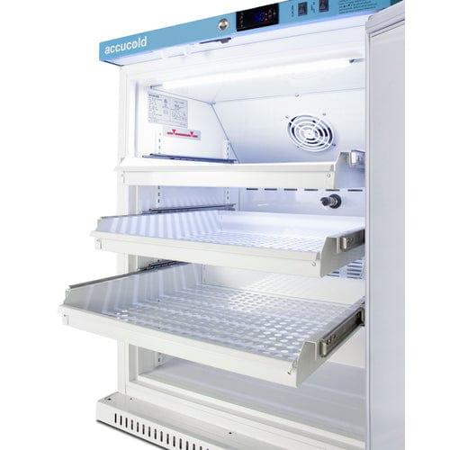 Summit Refrigerators Accucold 6 Cu.Ft. ADA Height Vaccine Refrigerator with Removable Drawers ARS6PVDR