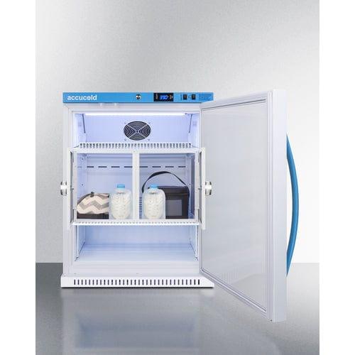Summit Refrigerators Accucold 6 Cu.Ft. MOMCUBE® Breast Milk Refrigerator, ADA Height MLRS62BIADAMCLK