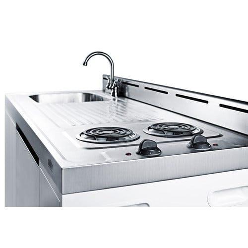 Summit Prefabricated Kitchens & Kitchenettes Accucold 60" Wide All-In-One Kitchenette C60EL