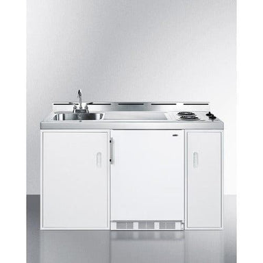 Summit Prefabricated Kitchens & Kitchenettes Accucold 60" Wide All-In-One Kitchenette C60EL