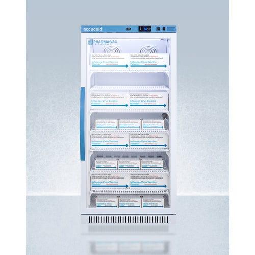 Summit Refrigerators Accucold 8 Cu.Ft. Upright Vaccine Refrigerator, Certified to NSF/ANSI 456 Vaccine Storage Standard ARG8PV456