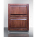 Summit Refrigerators Accucold ADRD24PNR | 24" Wide 2-Drawer All-Freezer | ADA