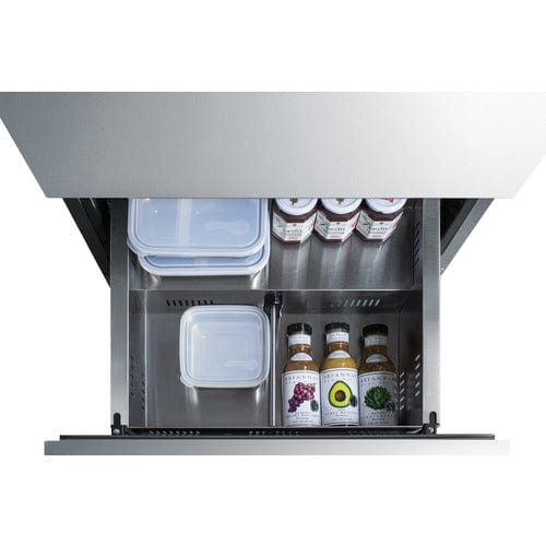 Summit Refrigerators Accucold ADRD24PNR | 24" Wide 2-Drawer All-Freezer | ADA