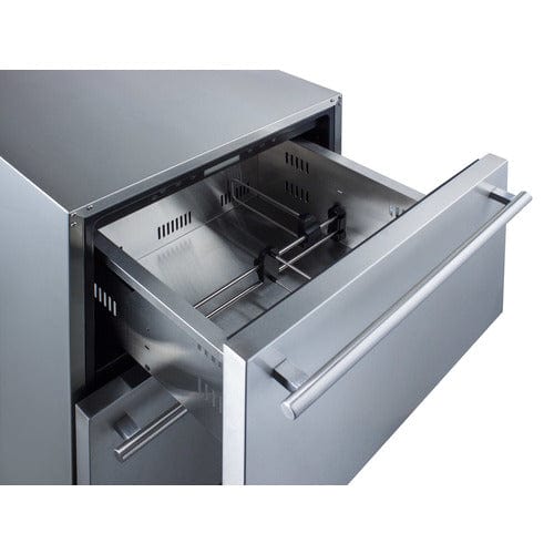 Summit Refrigerators Accucold ADRD24PNR | 24" Wide 2-Drawer All-Freezer | ADA