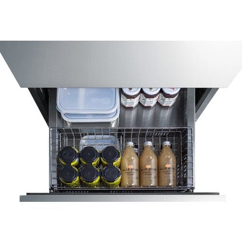 Summit Refrigerators Accucold ADRD24PNR | 24" Wide 2-Drawer All-Freezer | ADA