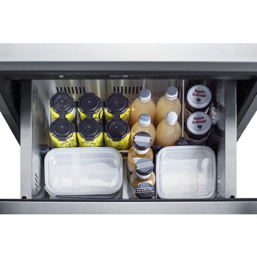 Summit Refrigerators Accucold ADRD24PNR | 24" Wide 2-Drawer All-Freezer | ADA