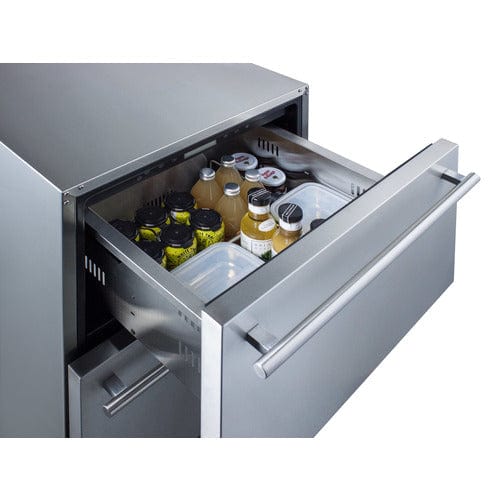 Summit Refrigerators Accucold ADRD24PNR | 24" Wide 2-Drawer All-Freezer | ADA