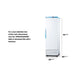 Summit Refrigerators Accucold AFS14PV | 9.53 Cu. Ft. Upright Vaccine All-Freezer