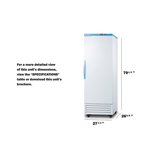 Summit Refrigerators Accucold AFS17PVDL2B | 14.83 Cu. Ft. Upright Vaccine All-Freezer