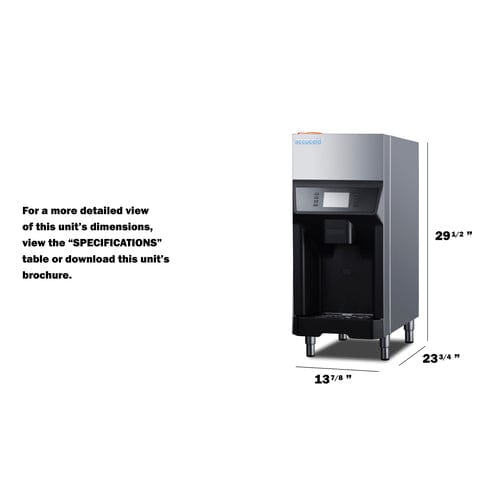 Summit Ice Makers Accucold AIWD220 | 220 lb. Ice + Water Dispenser