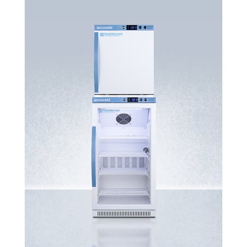 Summit Healthcare Refrigerator Accucold ARG31PVBIADA-AFZ1PVSTACK 20&quot; Wide Performance Series All-Refrigerator/All-Freezer Combination