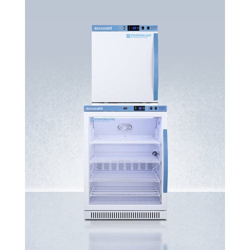 Summit Healthcare Refrigerator Accucold ARG6PV-AFZ1PVSTACKLHD 24" Wide Performance Series All-Refrigerator/All-Freezer Combination