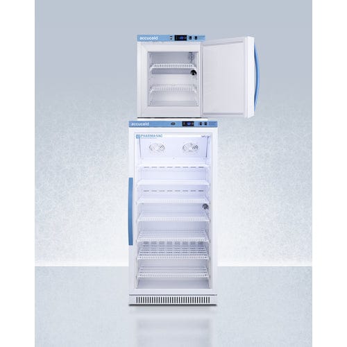 Summit Healthcare Refrigerator Accucold ARG8PV-AFZ1PVSTACK 24" Wide Performance Series All-Refrigerator/All-Freezer Combination