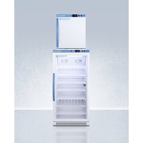 Summit Healthcare Refrigerator Accucold ARG8PV-AFZ1PVSTACK 24" Wide Performance Series All-Refrigerator/All-Freezer Combination