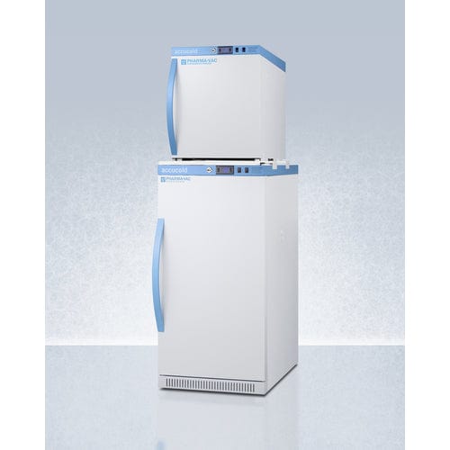 Summit Healthcare Refrigerator Accucold ARS32PVBIADA-AFZ1PVSTACK 20&quot; Wide Performance Series All-Refrigerator/All-Freezer Combination