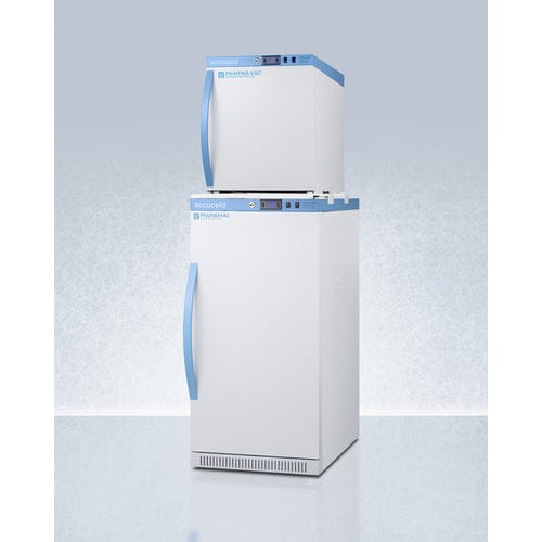 Summit Healthcare Refrigerator Accucold ARS32PVBIADA-AFZ1PVSTACK 20" Wide Performance Series All-Refrigerator/All-Freezer Combination