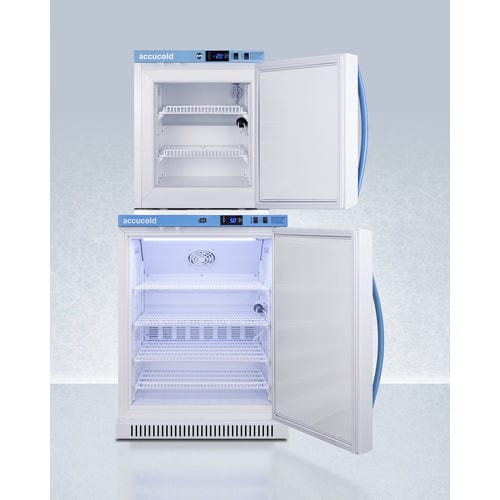 Summit Healthcare Refrigerator Accucold ARS6PV-AFZ1PVSTACK 24" Wide Performance Series All-Refrigerator/All-Freezer Combination