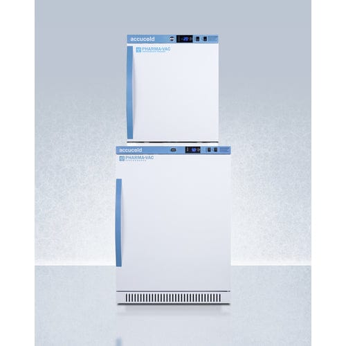 Summit Healthcare Refrigerator Accucold ARS6PV-AFZ1PVSTACK 24" Wide Performance Series All-Refrigerator/All-Freezer Combination