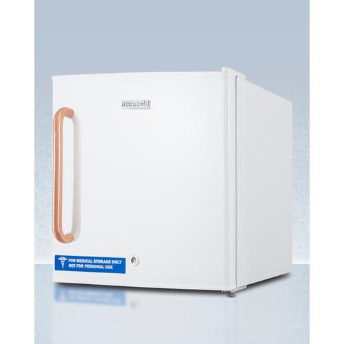 Summit Refrigerators Accucold Compact All-Freezer with Antimicrobial Pure Copper Handle FS24LTBC