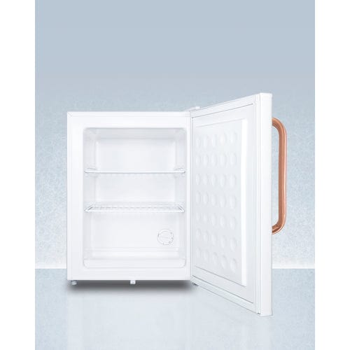 Summit Refrigerators Accucold Compact All-Freezer with Antimicrobial Pure Copper Handle FS30LTBC