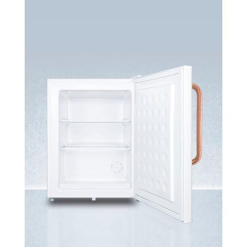 Summit Refrigerators Accucold Compact All-Freezer with Antimicrobial Pure Copper Handle FS30LTBC