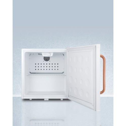 Summit Refrigerators Accucold Compact All-Refrigerator with Antimicrobial Pure Copper Handle FFAR23LTBC