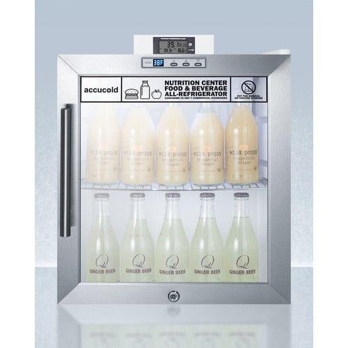 Summit Refrigerators Accucold Compact Beverage Center SCR215LNZ